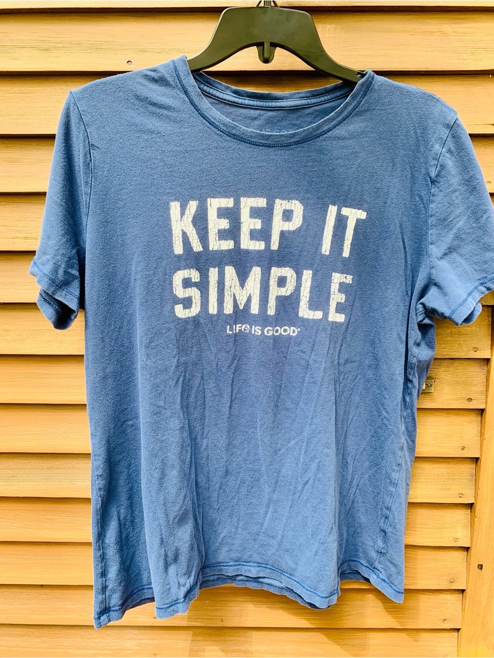Life Is Good Blue 'Keep It Simple' Graphic Tee